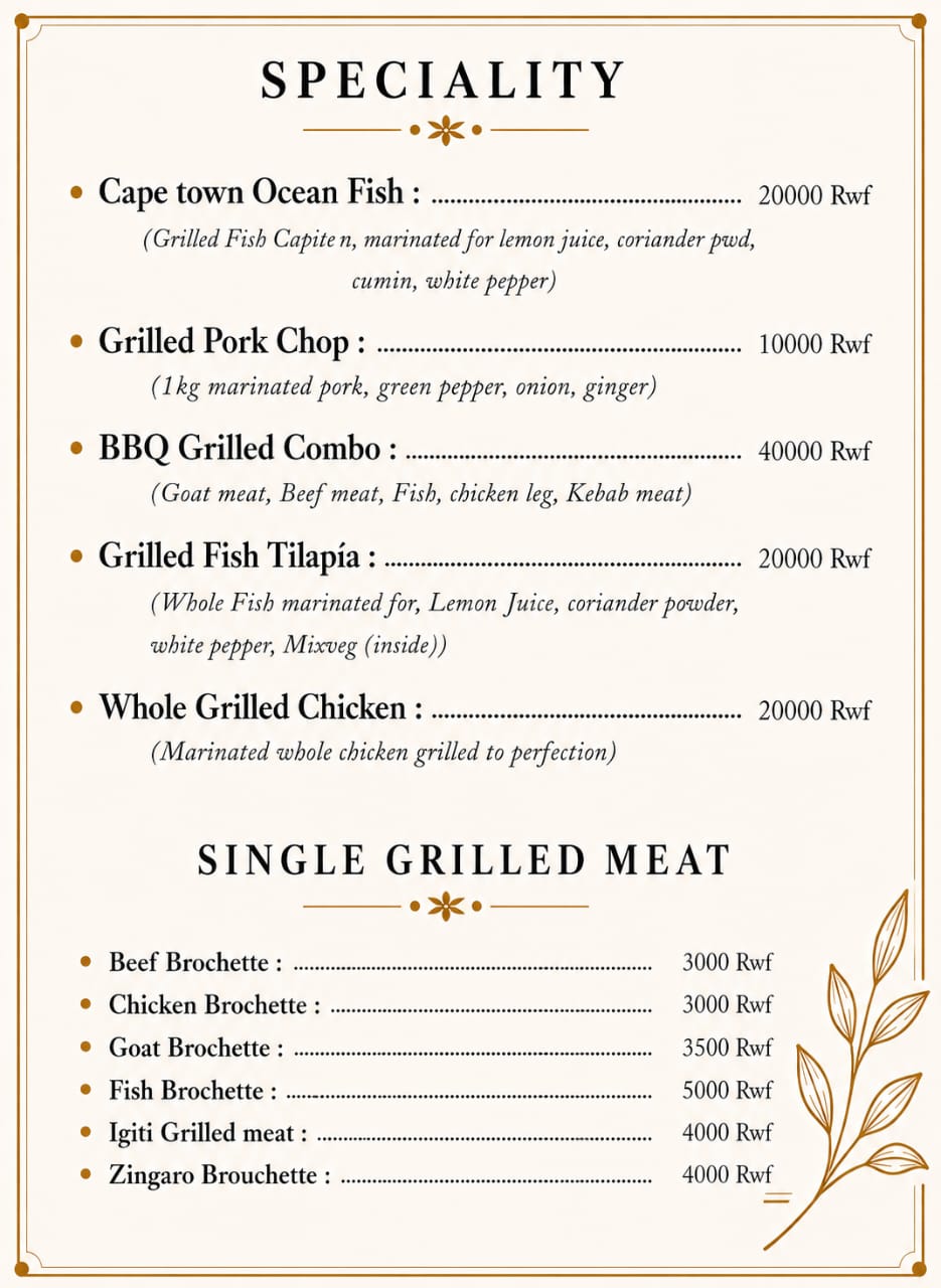 Restaurant Menu 7